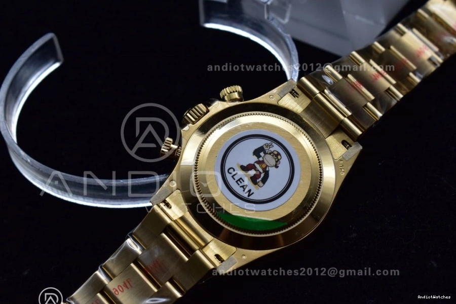 on Best Clean YG 415 V 116505 SA4130 Edition 1:1 Bracelet Daytona Dial Black Vibrant 0307